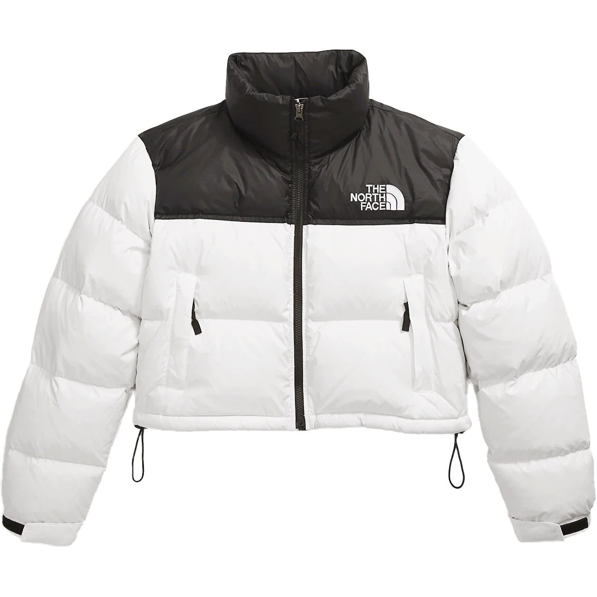 The North Face Mujer Nuptse 700 Fill Short Chaqueta TNF Blanco-TNF Negro