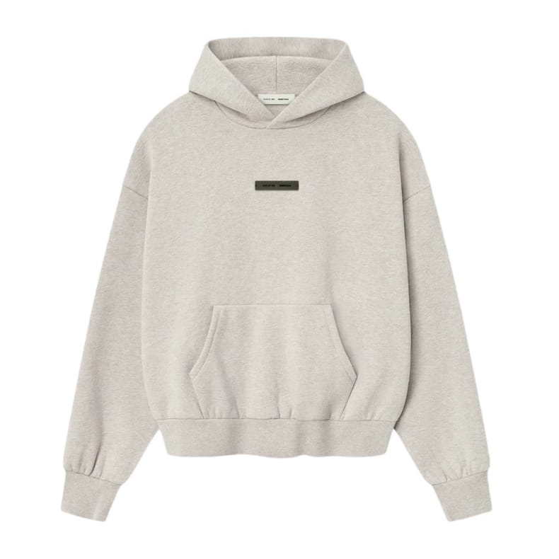 Polera Essentials Classic Fit Fleece Heather Stone SS25