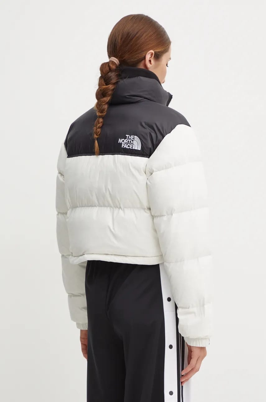 The North Face Mujer Nuptse 700 Fill Short Chaqueta TNF Blanco-TNF Negro