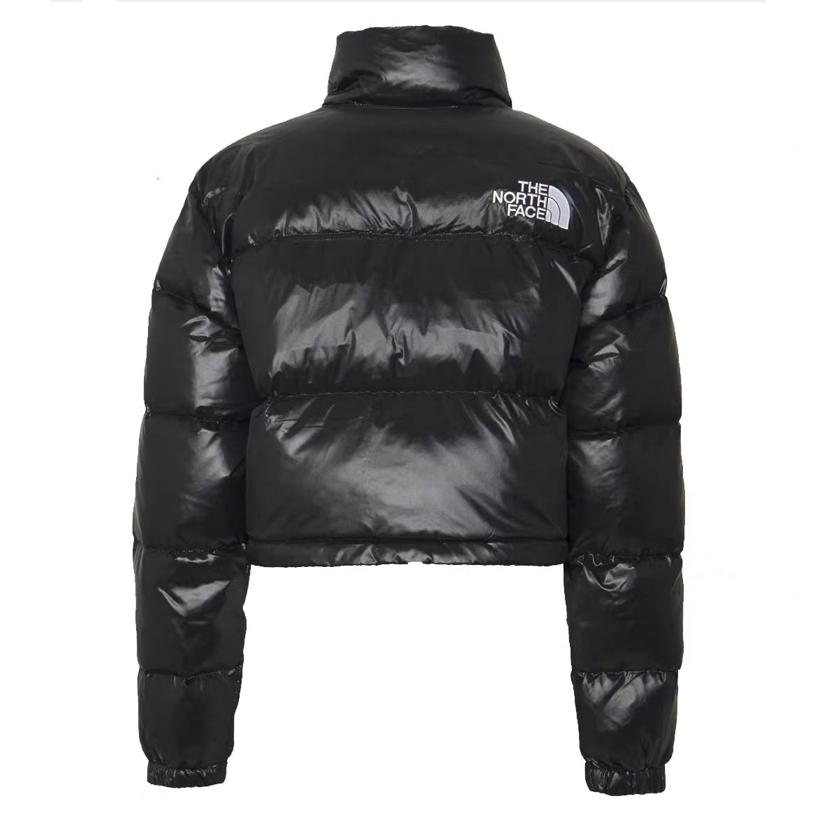 Chaqueta corta para mujer The North Face Nuptse 700 con relleno TNF en negro