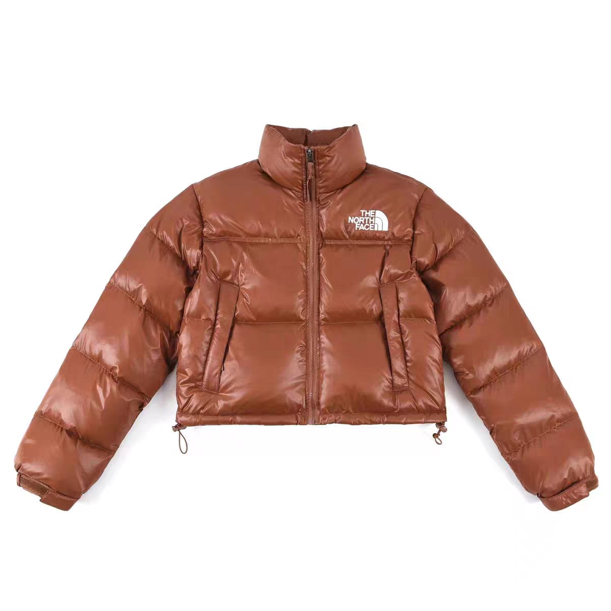 The North Face Chaqueta Corta Nuptse 700 Fill para Mujer marron