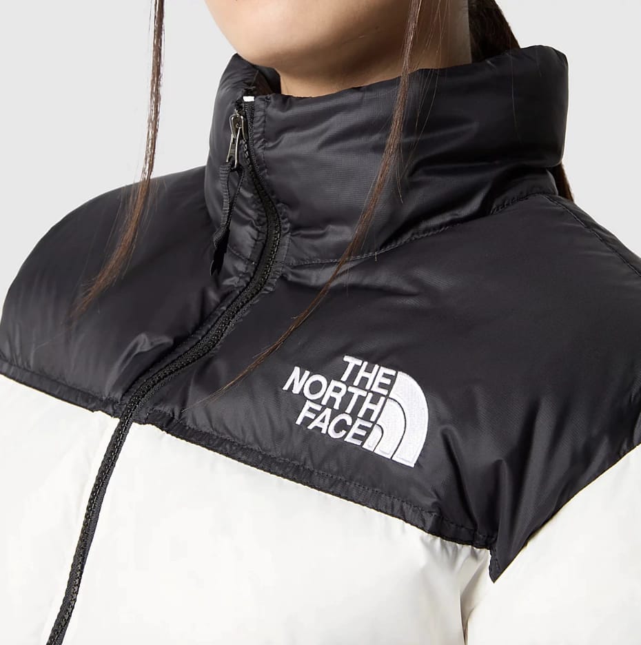 The North Face Mujer Nuptse 700 Fill Short Chaqueta TNF Blanco-TNF Negro