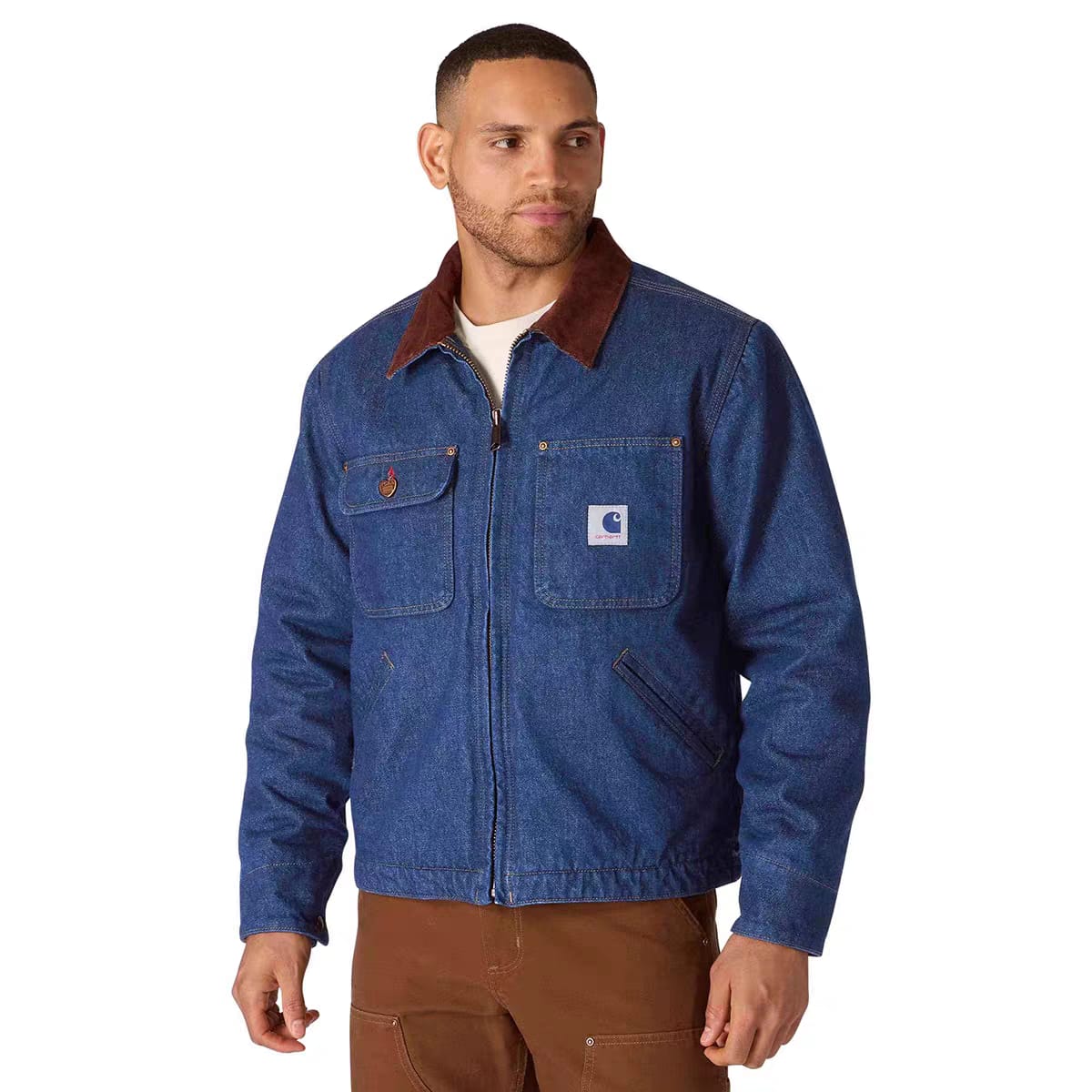 Chaqueta de trabajo con forro de sherpa de pato Crafted Series