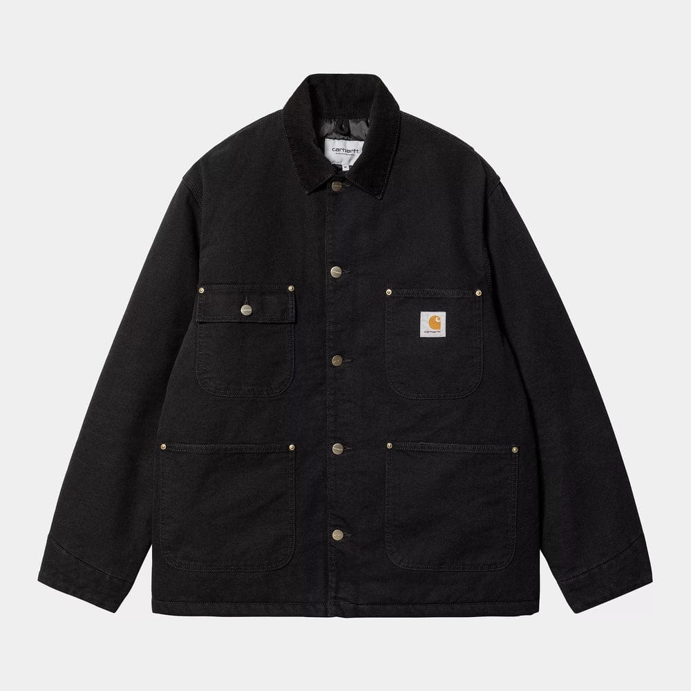 Abrigo Carhartt OG Chore Dearborn Canvas negro envejecido/negro