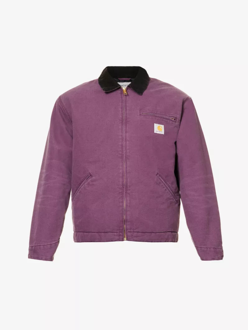 chaqueta Carhartt WIP Detroit color morado.