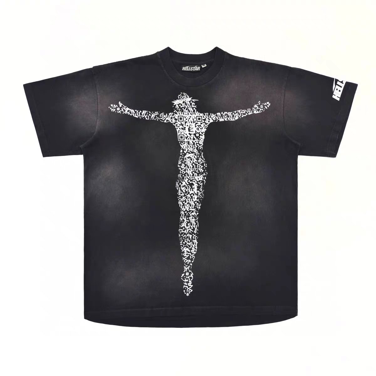 Hellstar Studios QR Christ Tee con el diseño "Has Your Progress Been Saved?"