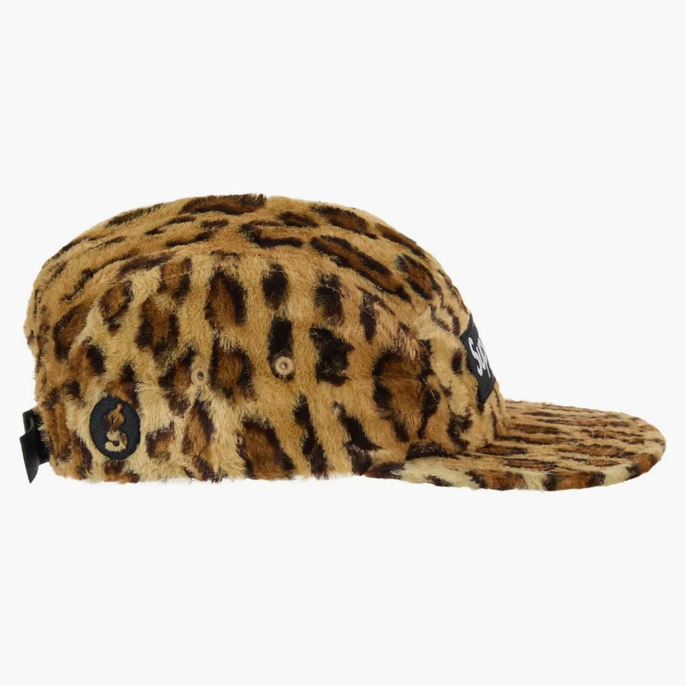 Gorra Supreme Goodenough de rayón aplastado con estampado de leopardo (SS25)