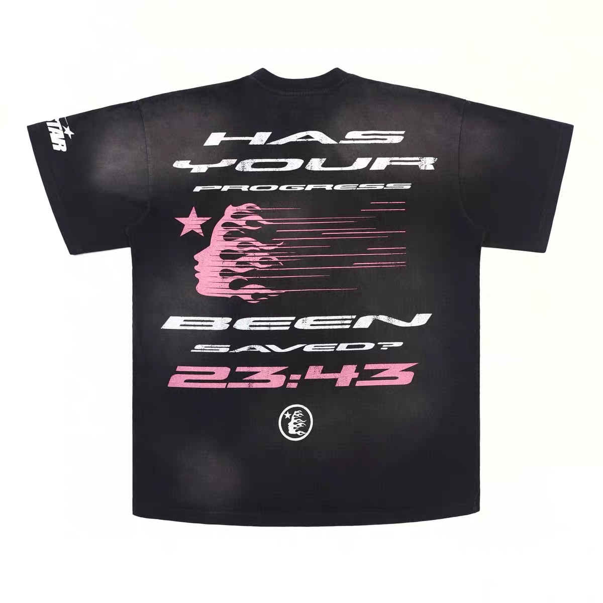 Hellstar Studios QR Christ Tee con el diseño "Has Your Progress Been Saved?"