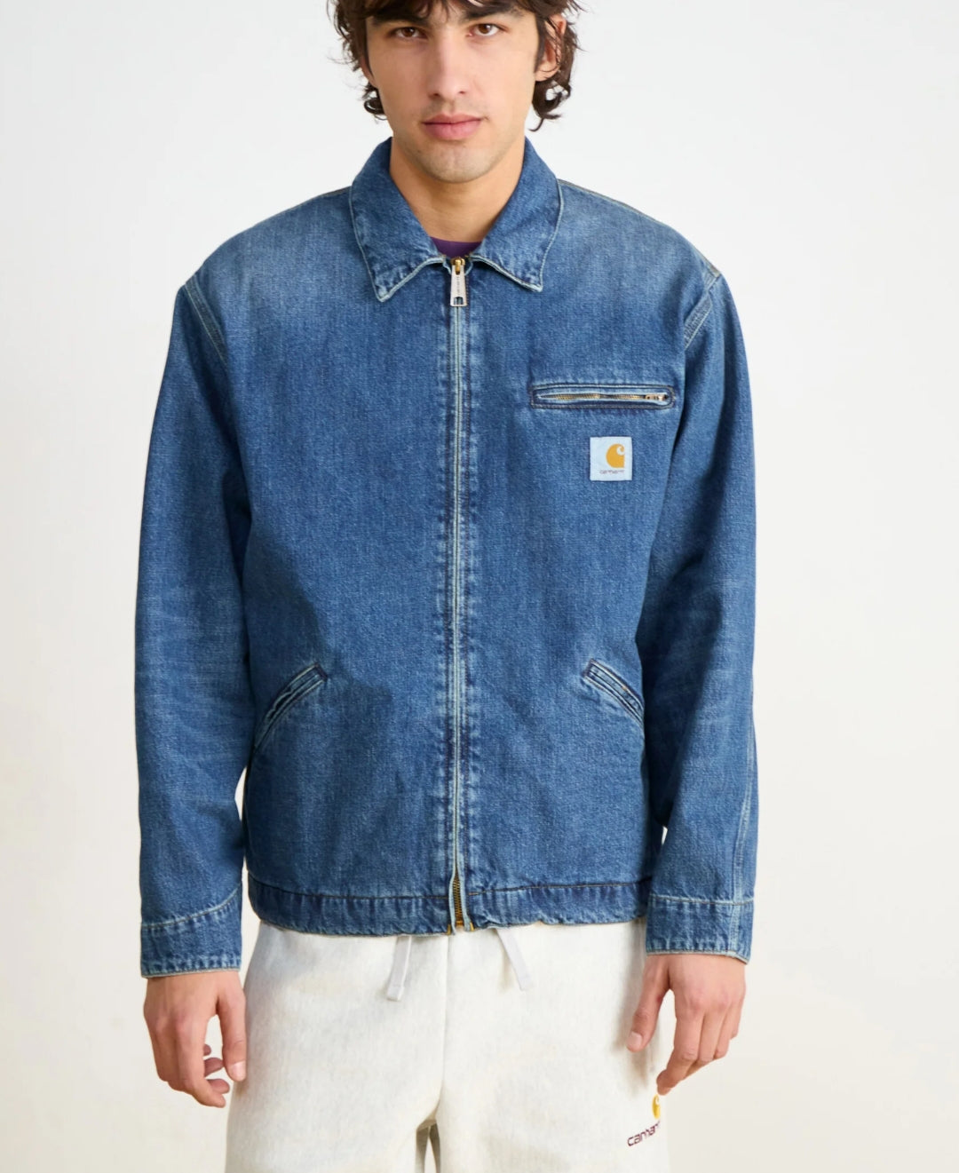 Carhartt WIP DETROIT JACKET Chaqueta vaquera - blue dark.