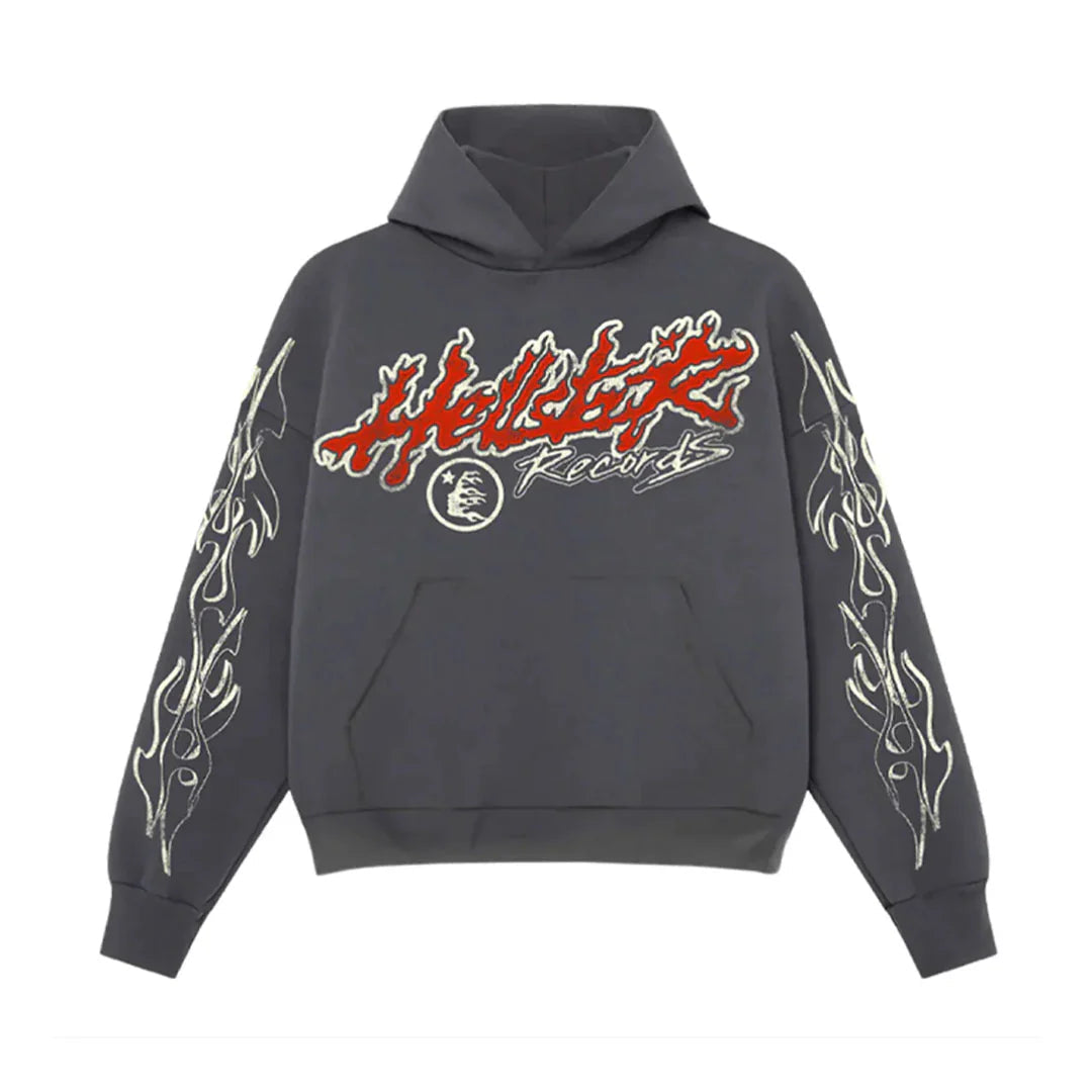 HELLSTAR RECORDS TOUR HOODIE FADED BLACK