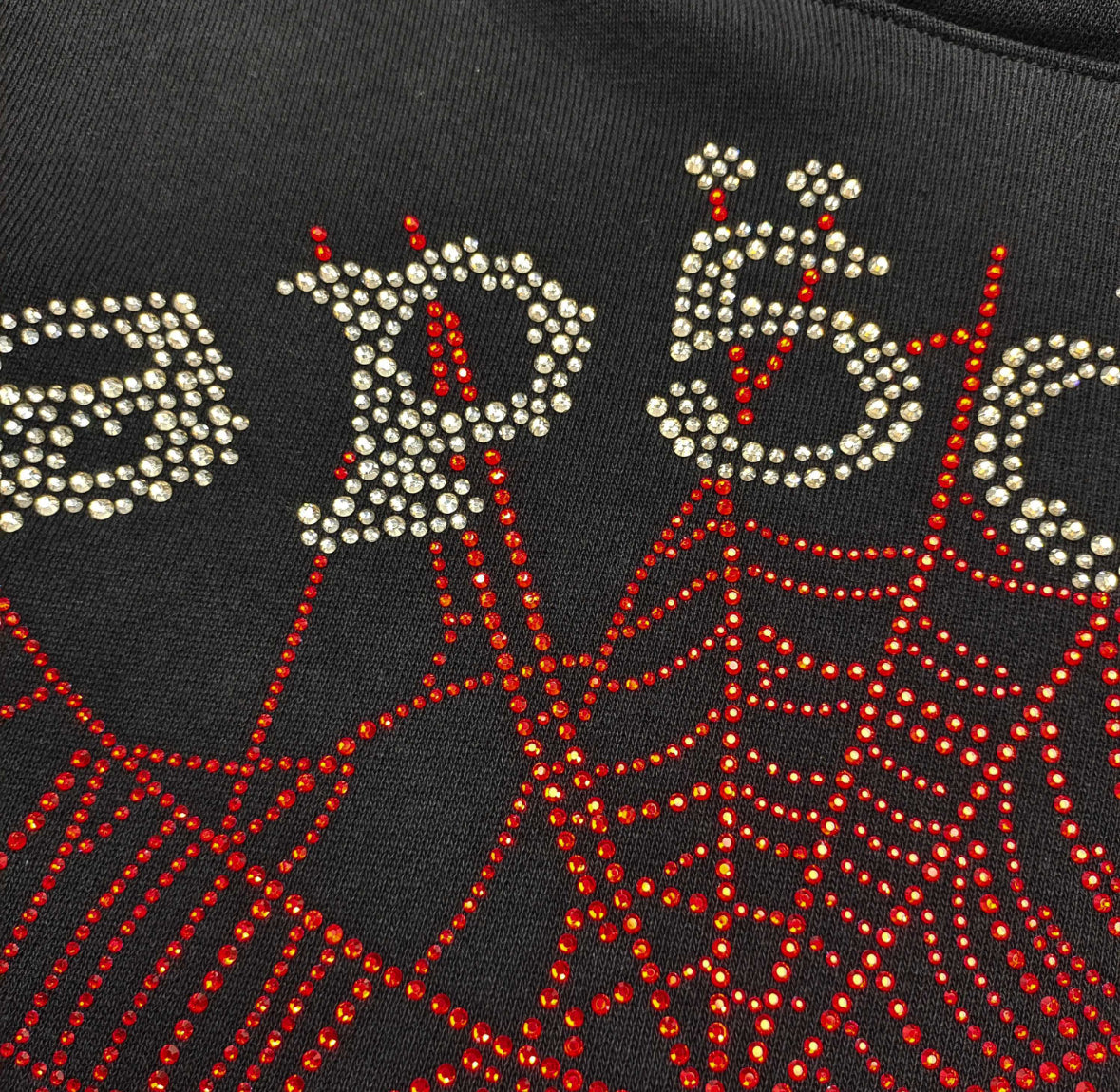 Sp5der OG Rhinestone Web V2 hoodie