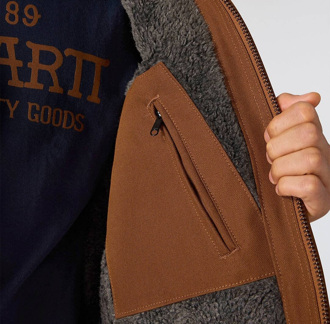 Chaqueta de trabajo con forro de sherpa de pato Crafted Series