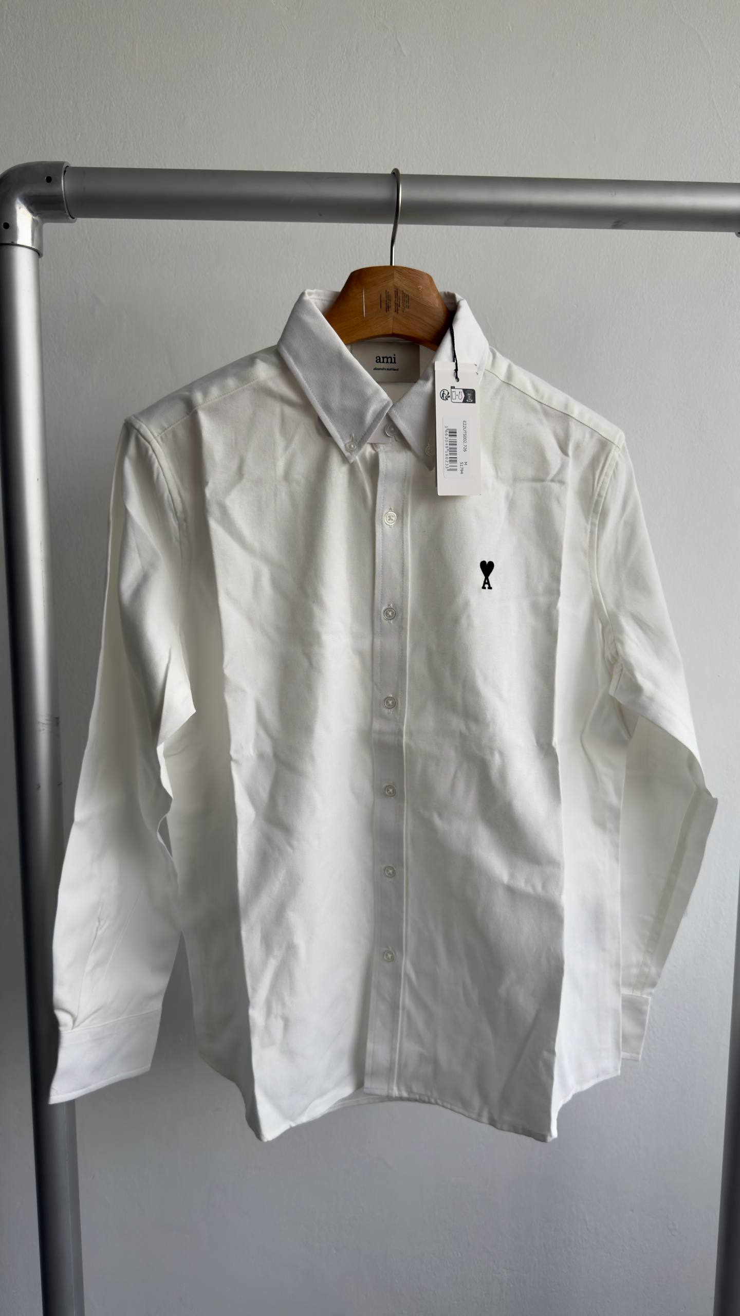 Camisa Oxford de algodón blanco Ami De Coeur